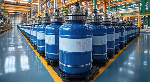 Bouteilles de gaz industrielles