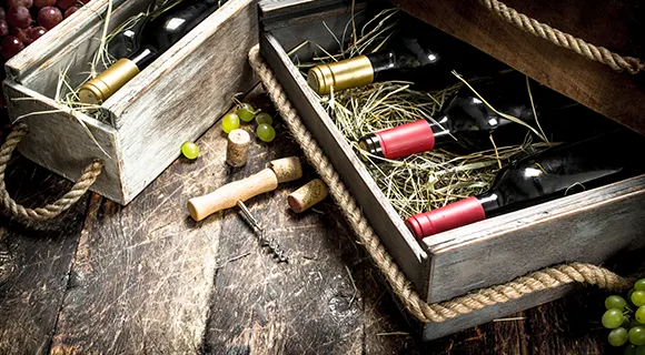 Bouteilles de vin