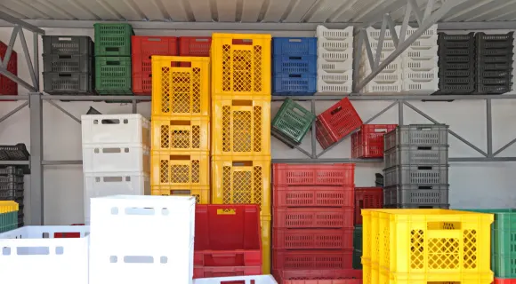 Palettes et bacs réutilisables
