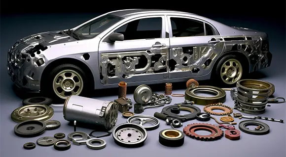 Pièces automobiles métalliques